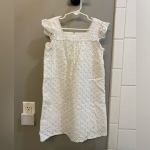 Crown & Ivy Kids White Eyelet Dress / Size 5 / EUC